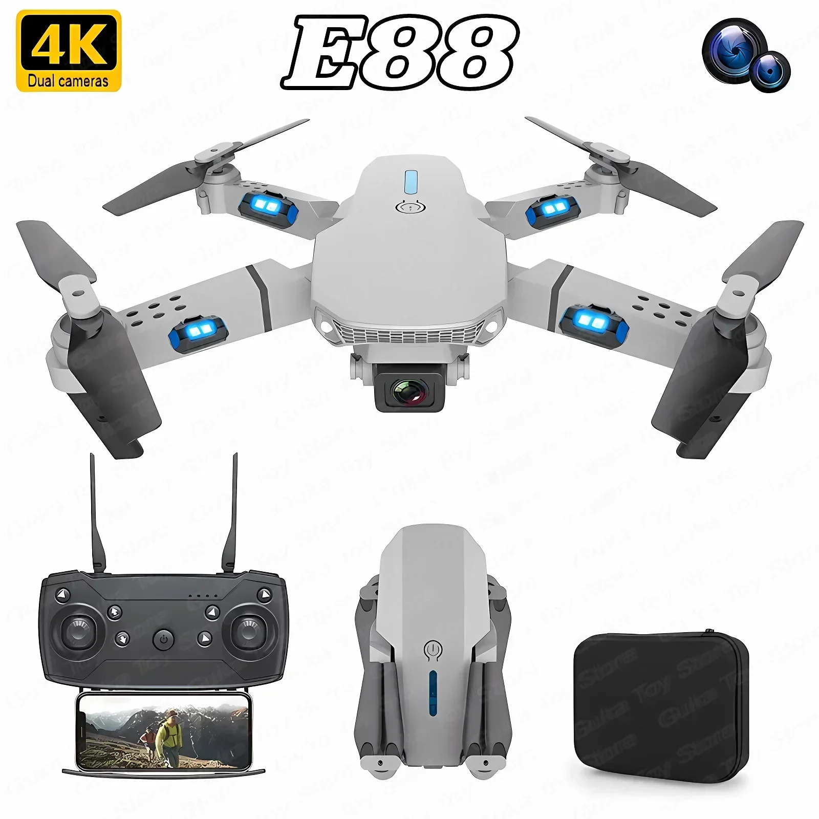 Drone Rc E88 Pro - E88 Pro WIFI FPV Drone Wide