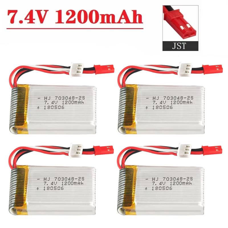 Drone Rc Link - Pin Lipo 2S 7.4 V 1200MAh