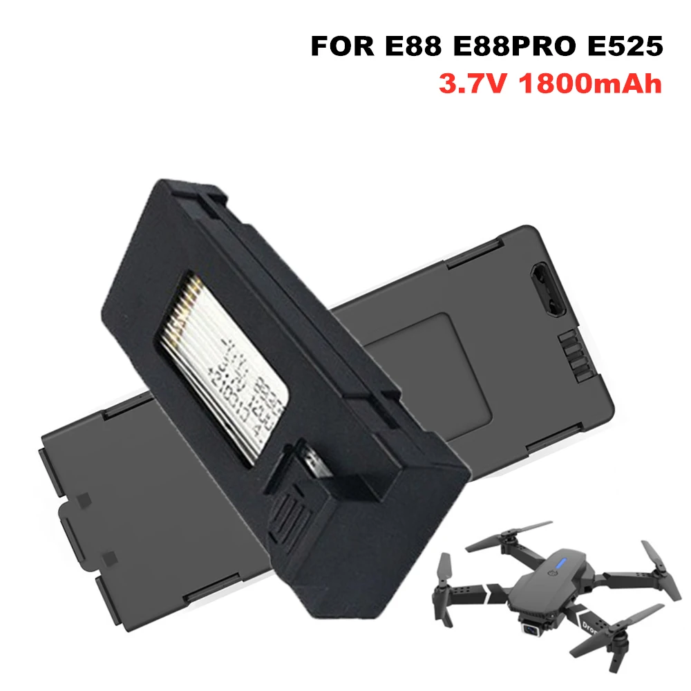 Drone Rc E99 K3 - E88 Drone Battery 3.7V 1800mAh Rechargeable