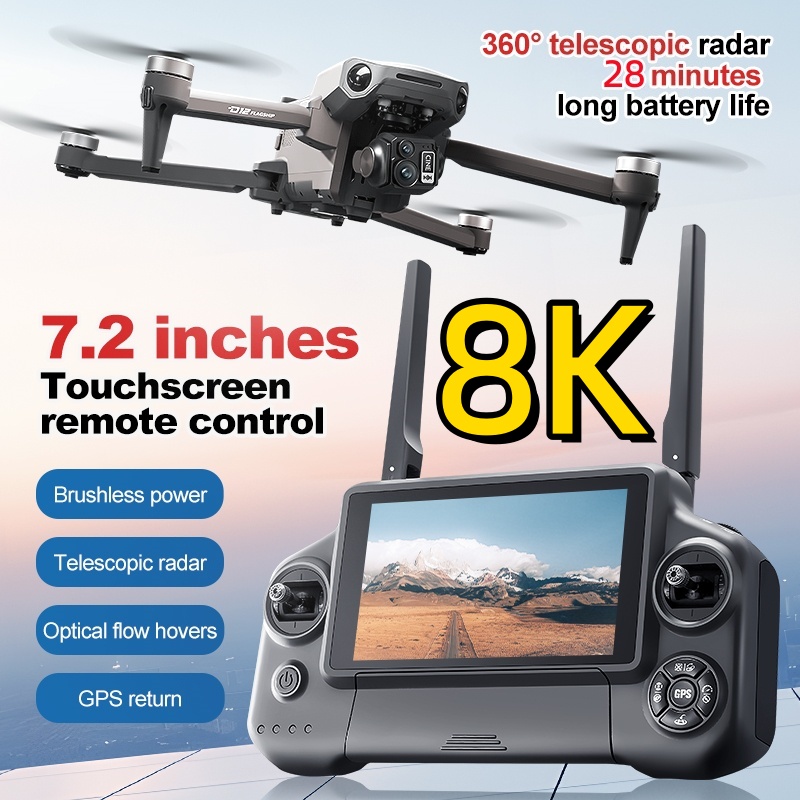 8K 3 Axis Gimbal Brushless 7.2 - đánh giá và giá Drone App Rc Fpv