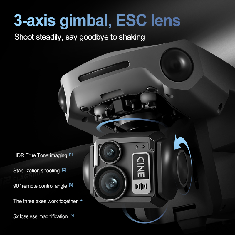 8K 3 Axis Gimbal Brushless 7.2 - đánh giá và giá Drone App Rc Fpv