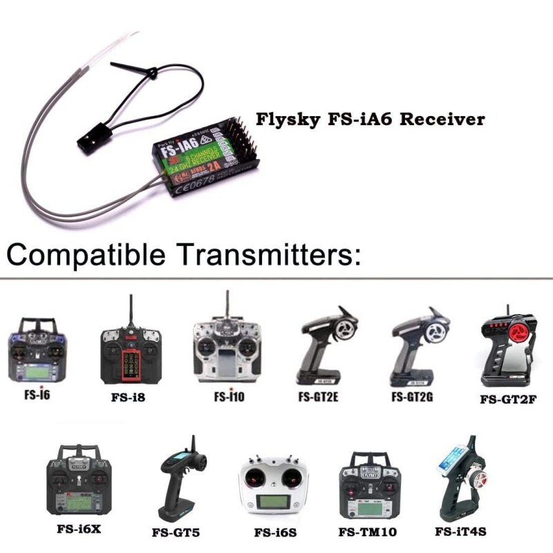 Flysky FS-IA6 Receiver 6CH Dua - đánh giá và giá Drone Rc Battery