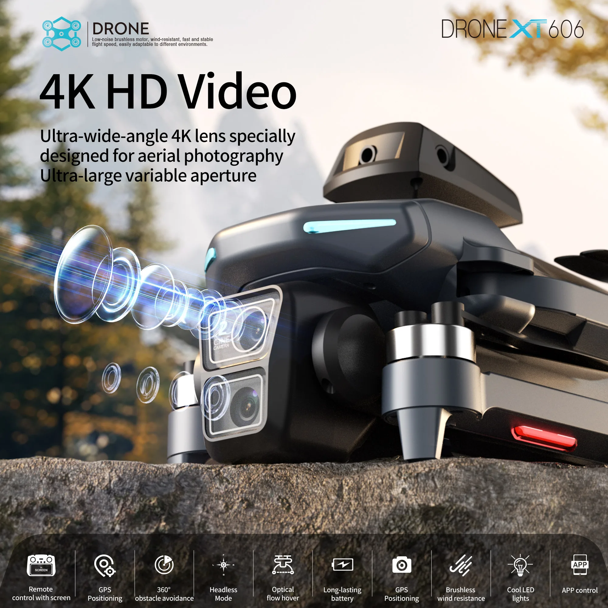 Lenovo XT606 Drone Professiona - đánh giá và giá Drone App Rc Fpv