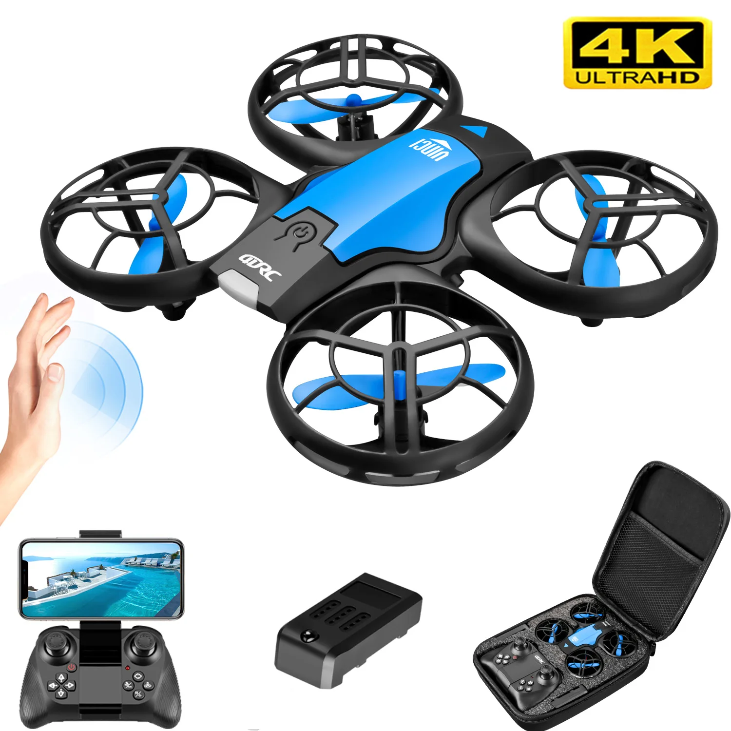V8 New Mini Drone 4K Professio - đánh giá và giá Drone App Rc Fpv