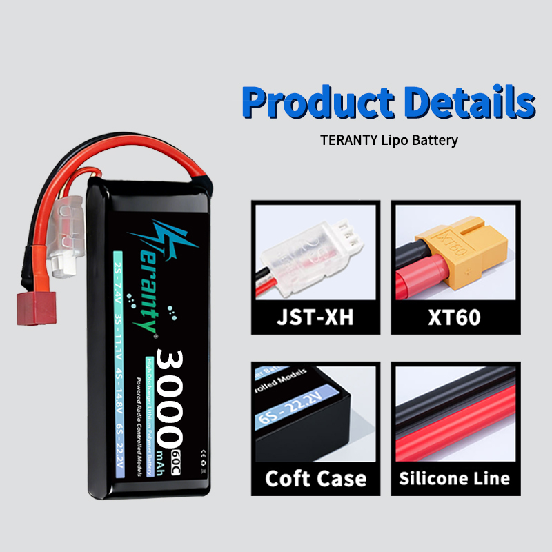 TERANTY 2S 3000mAh Lipo Batter - đánh giá và giá Drone Rc Link
