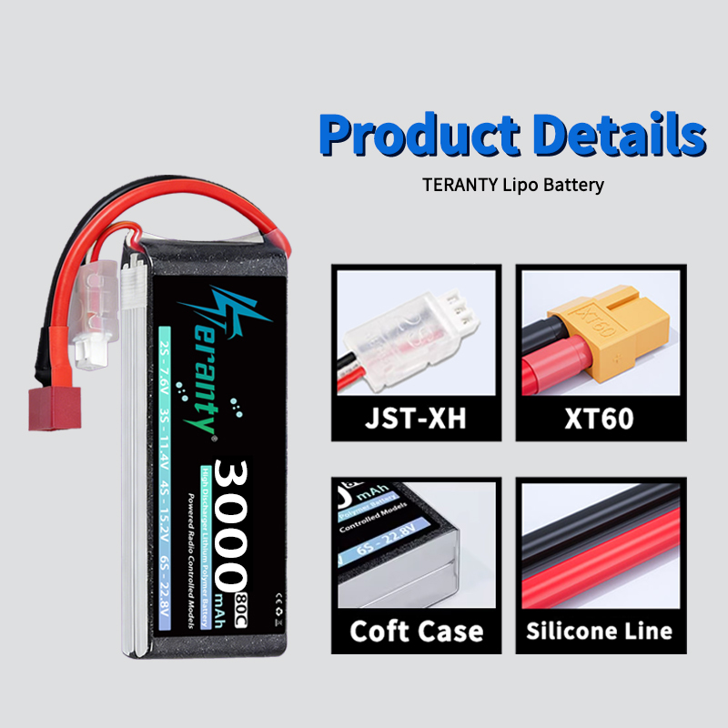 TERANTY 2S 3000mAh Lipo Batter - đánh giá và giá Drone Rc Link