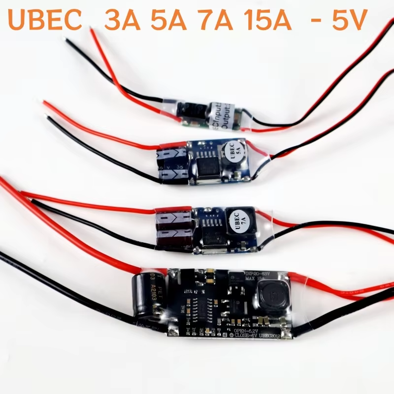 UBEC 5V 3A 5A 7A 15A Full Shie - đánh giá và giá Drone Switch Rc