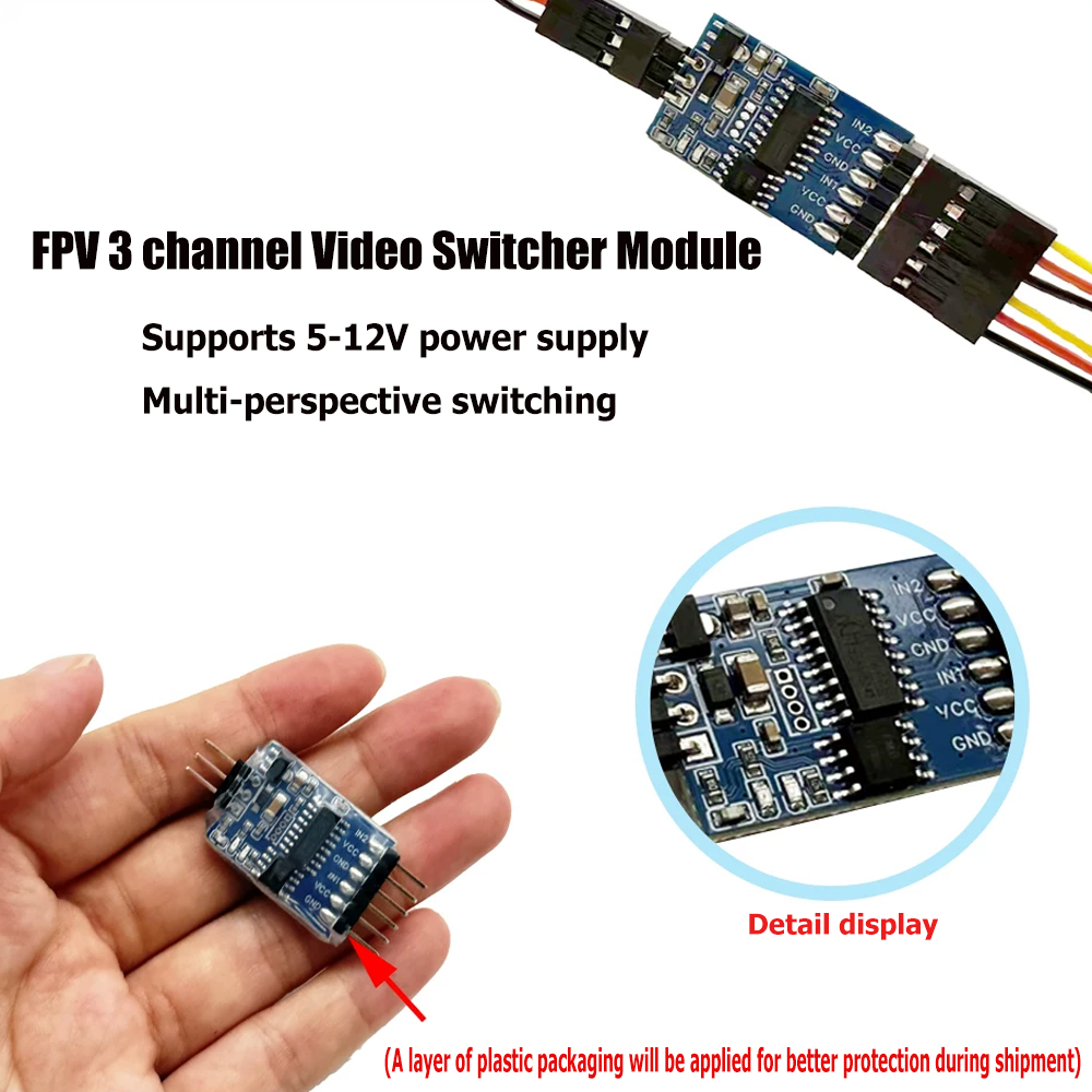 5.8G 3 Channel Video Switcher  - đánh giá và giá Drone Rc Battery