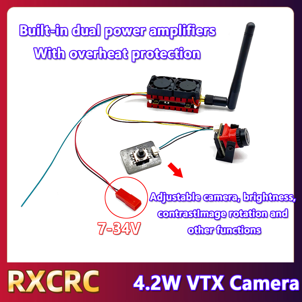 RXCRC 5.8G 48CH 4.2W High Powe - đánh giá và giá Drone Rc Transmitter And Receiver