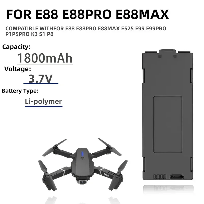 1-10pcs E99 Pro Drone Battery  - đánh giá và giá Drone Rc E88 Pro