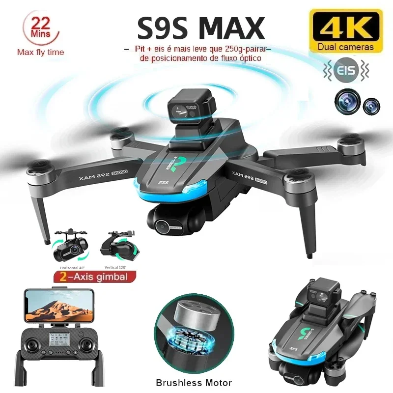 NEW S9S MAX MINI Drone 4K 2-Ax - đánh giá và giá Drone Rc Ufo