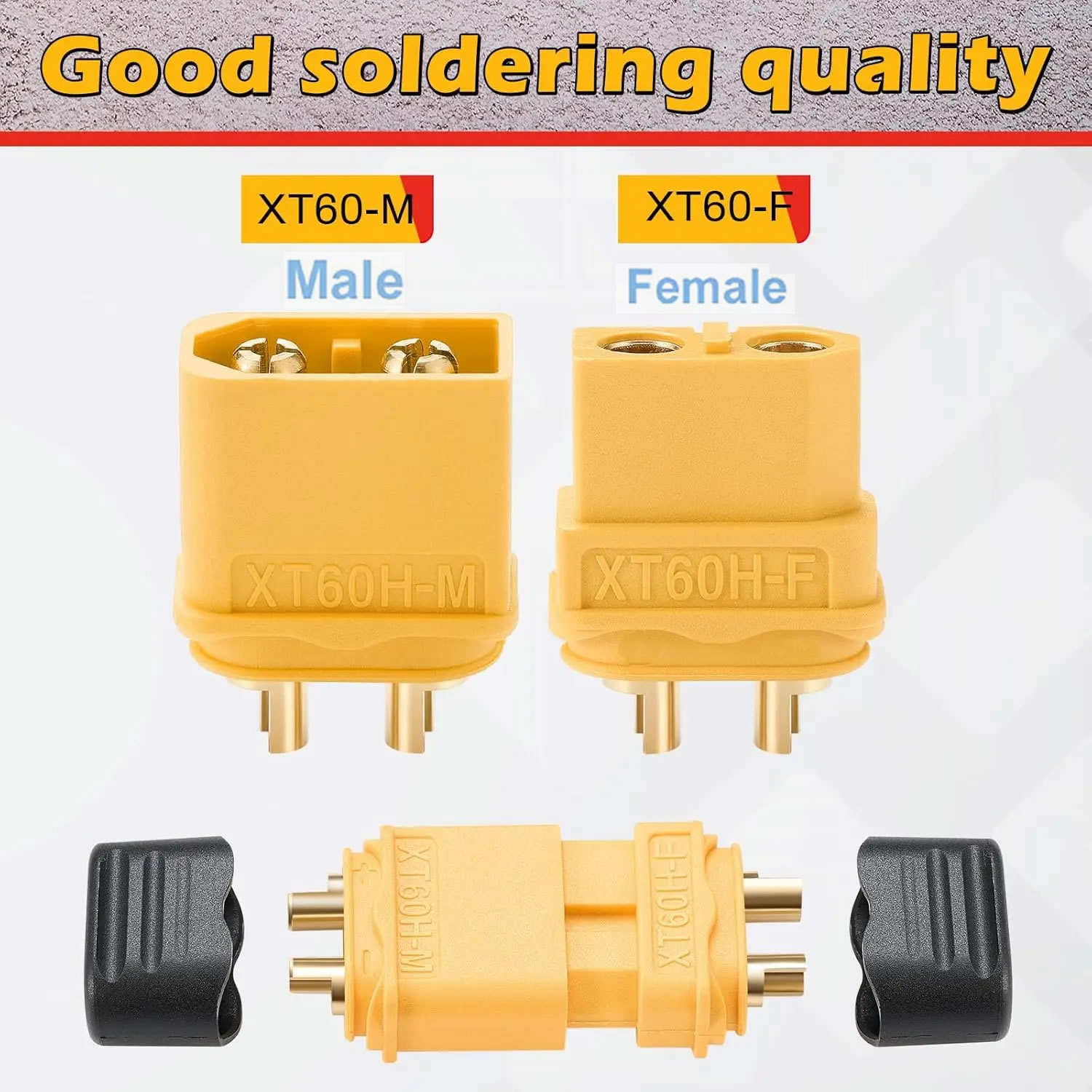 XT60 Connector Plug with Sheat - đánh giá và giá Drone Rc Link