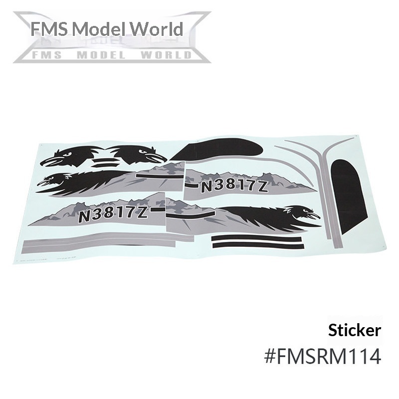 FMS RC Plane Decals For 1700mm - đánh giá và giá Plane Drone Rc