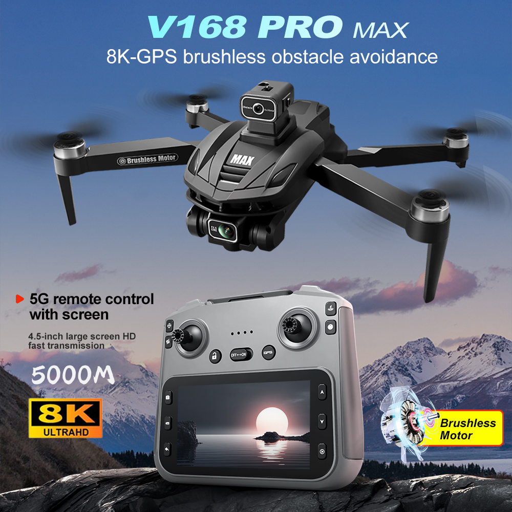 V168 PRO Max GPS Drone 8K Prof - đánh giá và giá Drone App Rc Fpv
