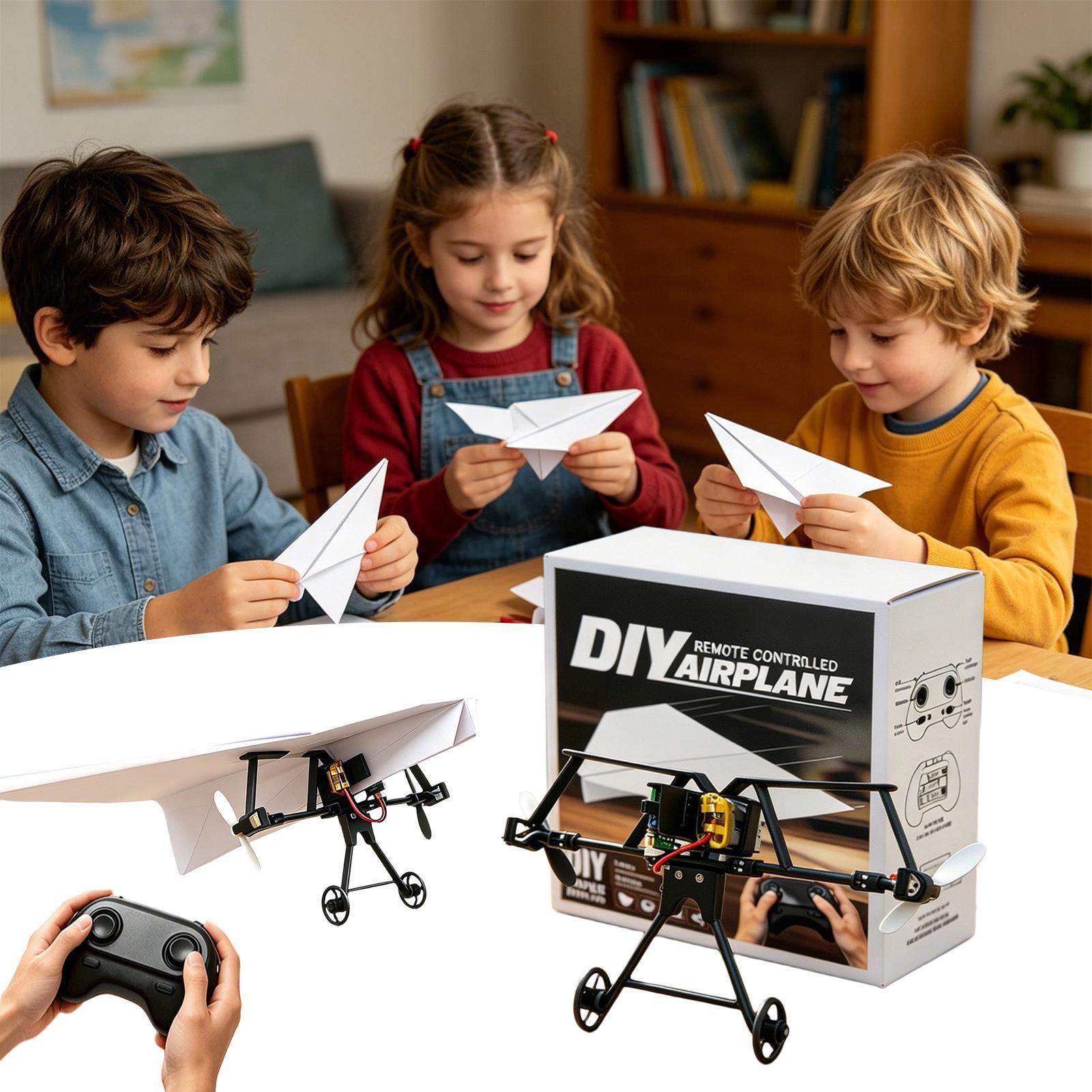 DIY RC Paper Airplane Kit Plan - đánh giá và giá Plane Drone Rc