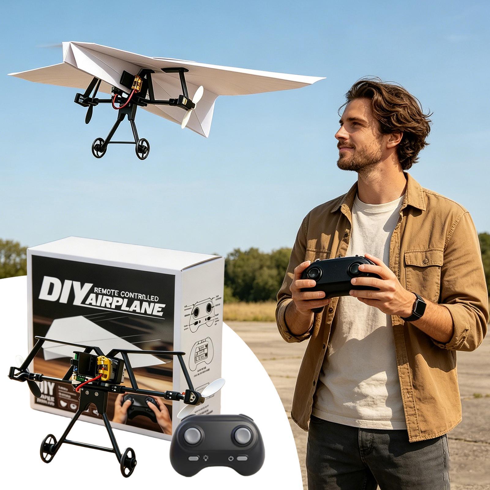 DIY RC Paper Airplane Kit Plan - đánh giá và giá Plane Drone Rc