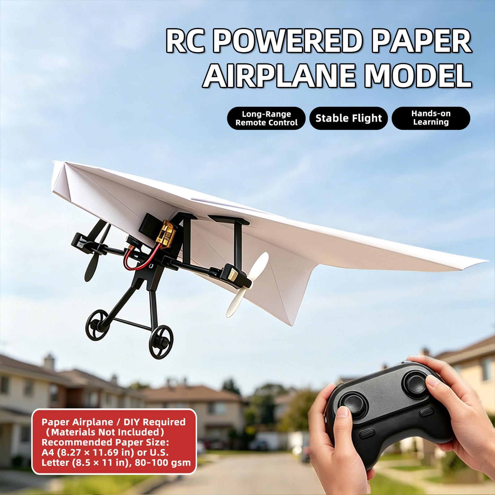 DIY RC Paper Airplane Kit Plan - đánh giá và giá Plane Drone Rc