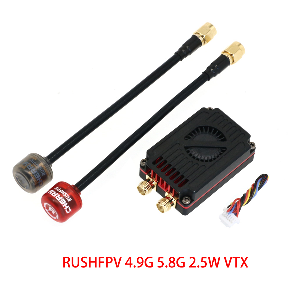 RUSHFPV 4.9G/5.8G 2.5W  VTX 8+ - đánh giá và giá Drone Rc Frequency