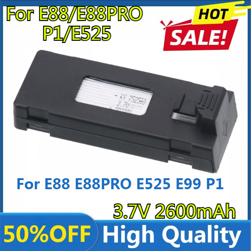E88 Battery 3.7V 2600mAh Lipo  - đánh giá và giá Drone Rc E88 Pro