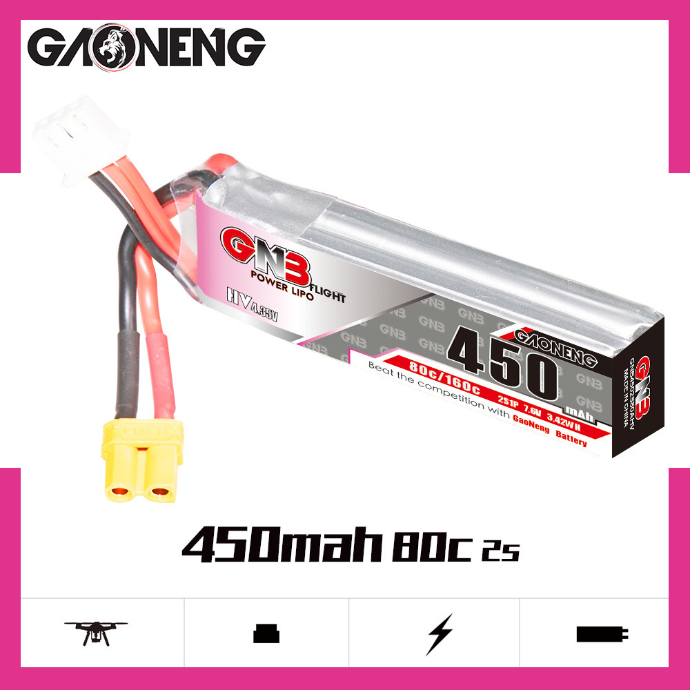 GNB LiPo Battery HV 2S 7.6V 45 - đánh giá và giá Analog Fpv Transmitter