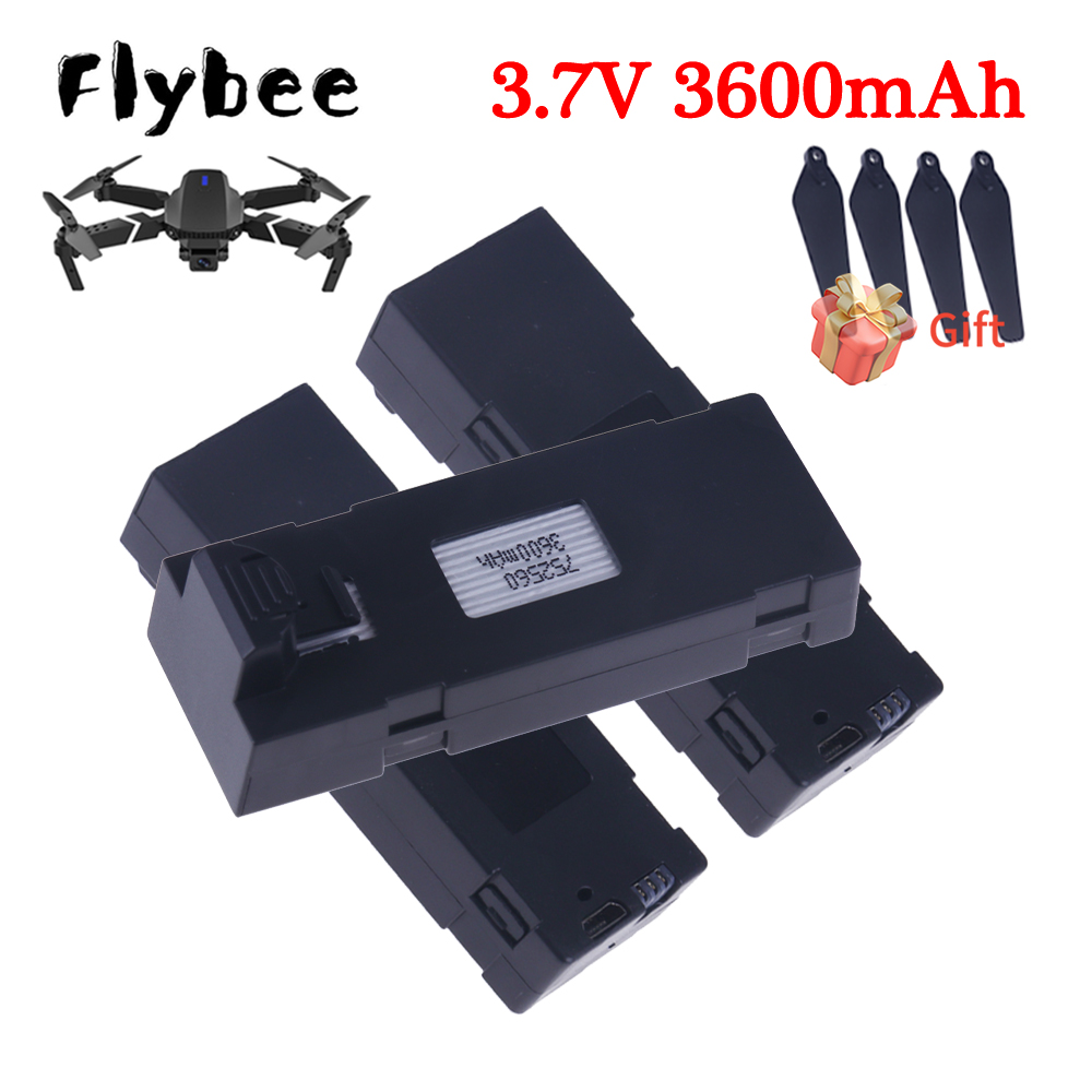 3.7V 3600mAh Upgrade E88 Batte - đánh giá và giá Drone Rc E99 K3