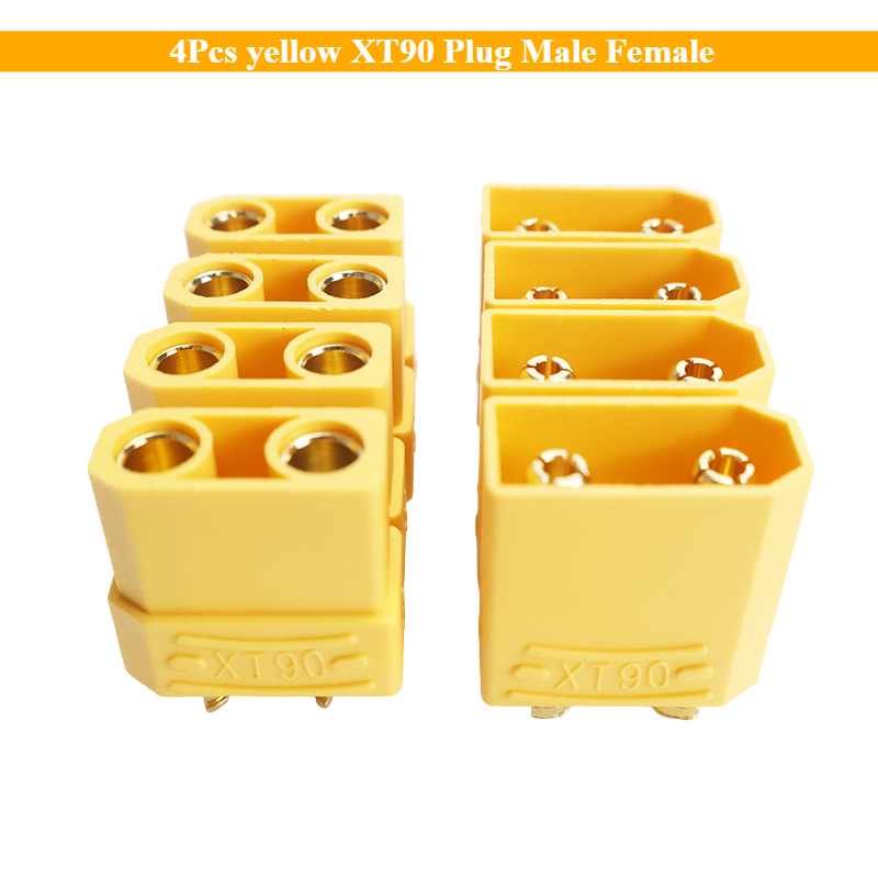 4Pcs Yellow XT90 Plug Male Fem - đánh giá và giá Drone Rc Link
