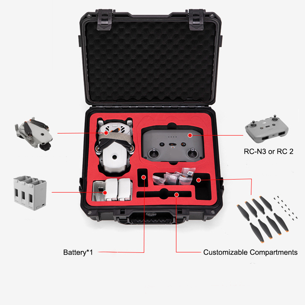 Waterproof Hard Carrying Case  - đánh giá và giá Drone X1 Rc