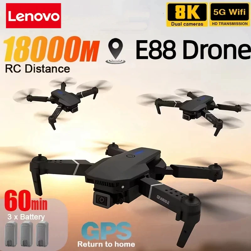 Lenovo New E88 Pro WIFI FPV Dr - đánh giá và giá Drone Rc E88 Pro