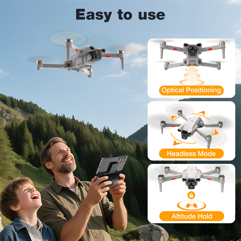 NEW Hot L017 Pro Drone Brushle - đánh giá và giá Drone App Rc Fpv