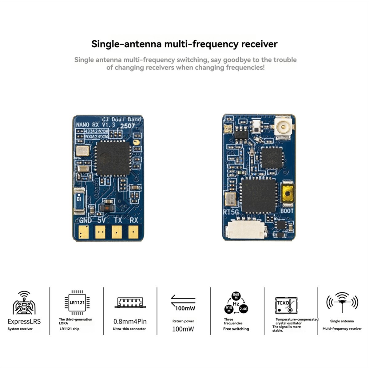 L73A NEW ELRS Dual Band Nano R - đánh giá và giá Drone Rc Frequency