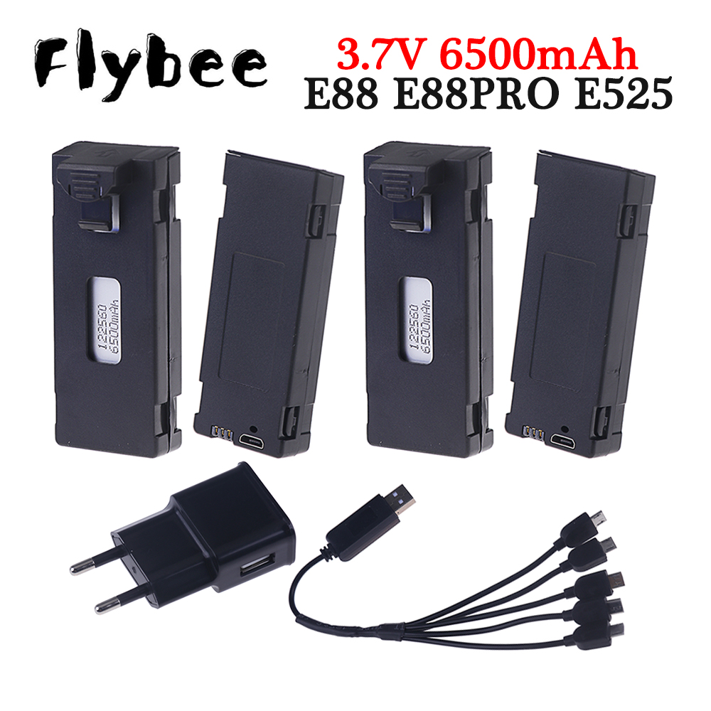 Rechargeable 3.7V 6500mAh Batt - đánh giá và giá Drone Rc E99 K3